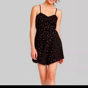 NWT Wild Fable STRAWBERRY Spaghetti Strap Dress small